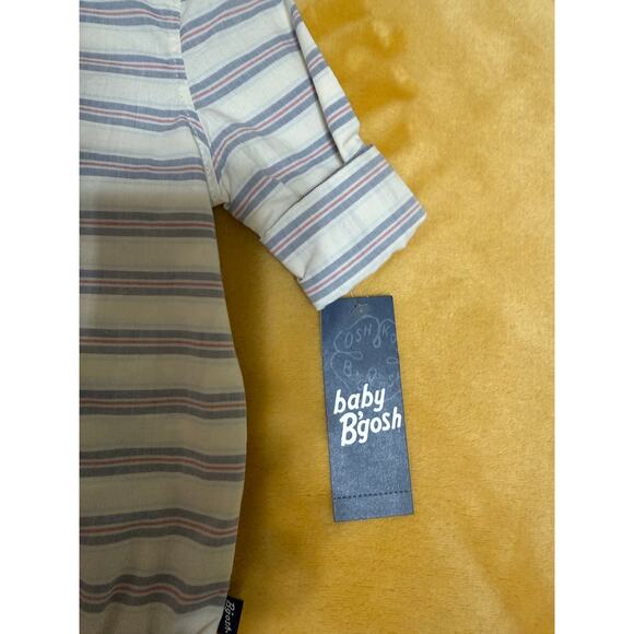 Baby Bgosh snap bottom striped button up shirt Sz 9‎ months NWT - Picture 4 of 6